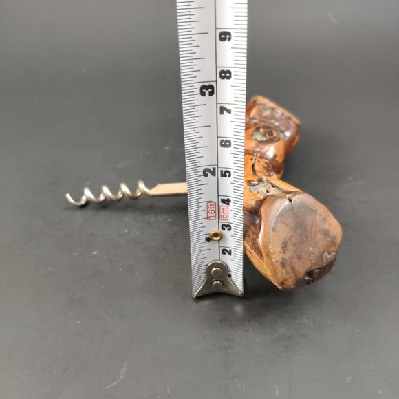 Vintage Grape Vine Root Burlwood Bottle Corkscrew - Picture 6 of 6